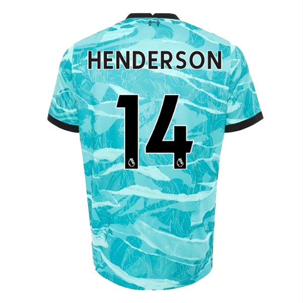 Camiseta Liverpool NO.14 Henderson 2ª 2020-2021 Azul